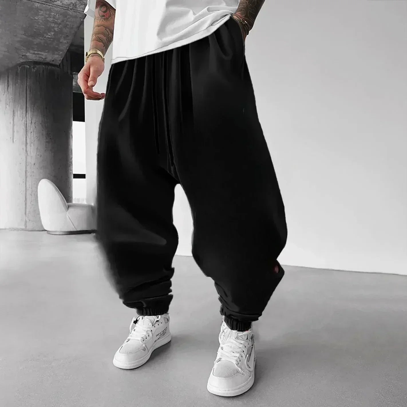 One Piece Luffy Ace Mens Sweatpants Gym Sports Pants Anime Print Loose - Maxwell shop