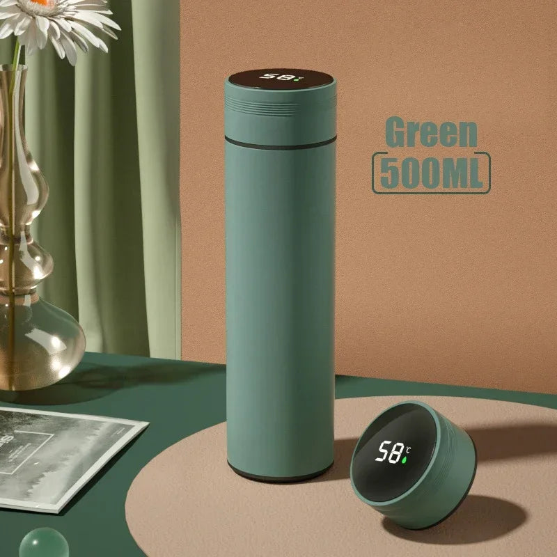 500ML Temperature Display Thermos Cup Stainless Steel Divided Thermos Bottle - Maxwell shop