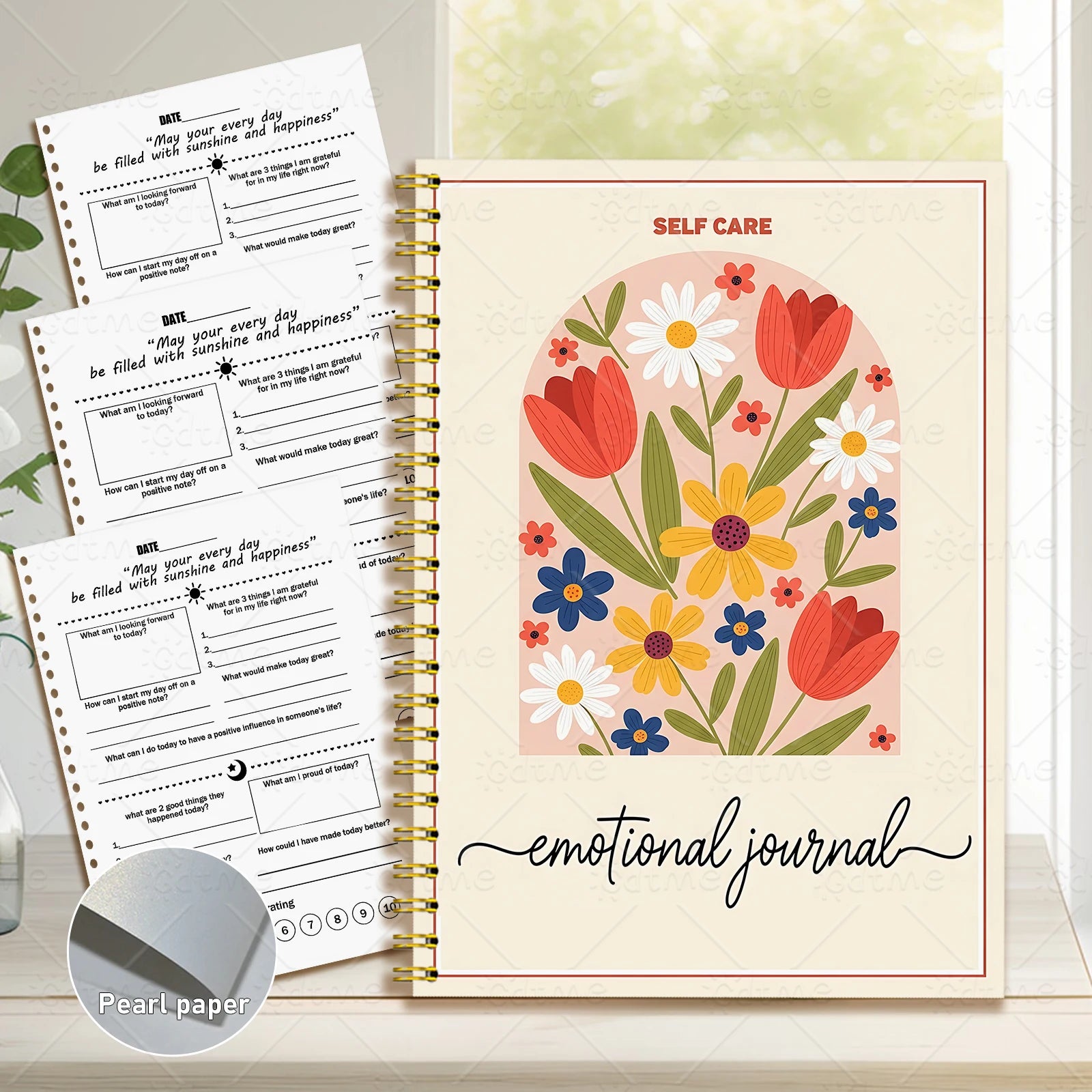 EMOTIONAL JOURNAL, Adult Mental Health Planner,Therapy Worksheet,Anxiety Management,Self Care - Maxwell shop