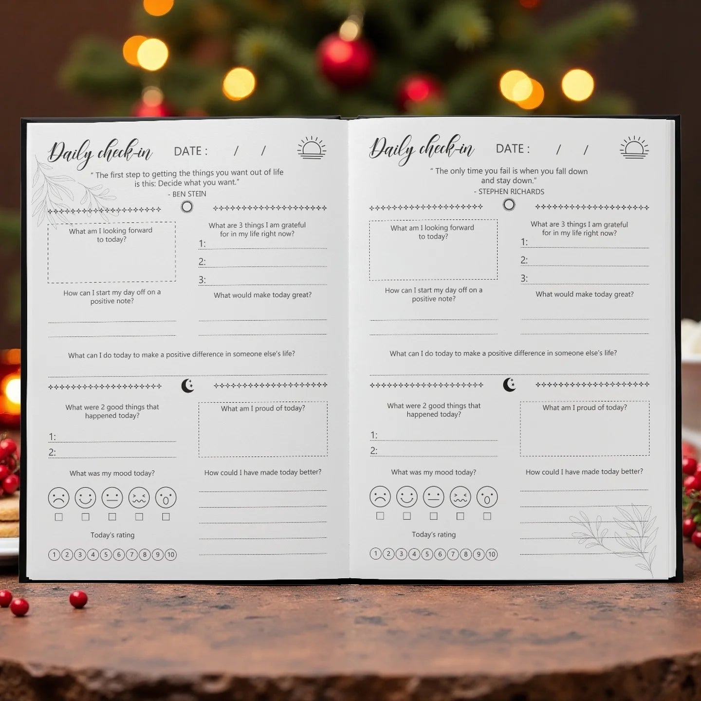 Mindfulness Journal for Mental Wellness, Positive Habits, Gratitude Prompts - Maxwell shop