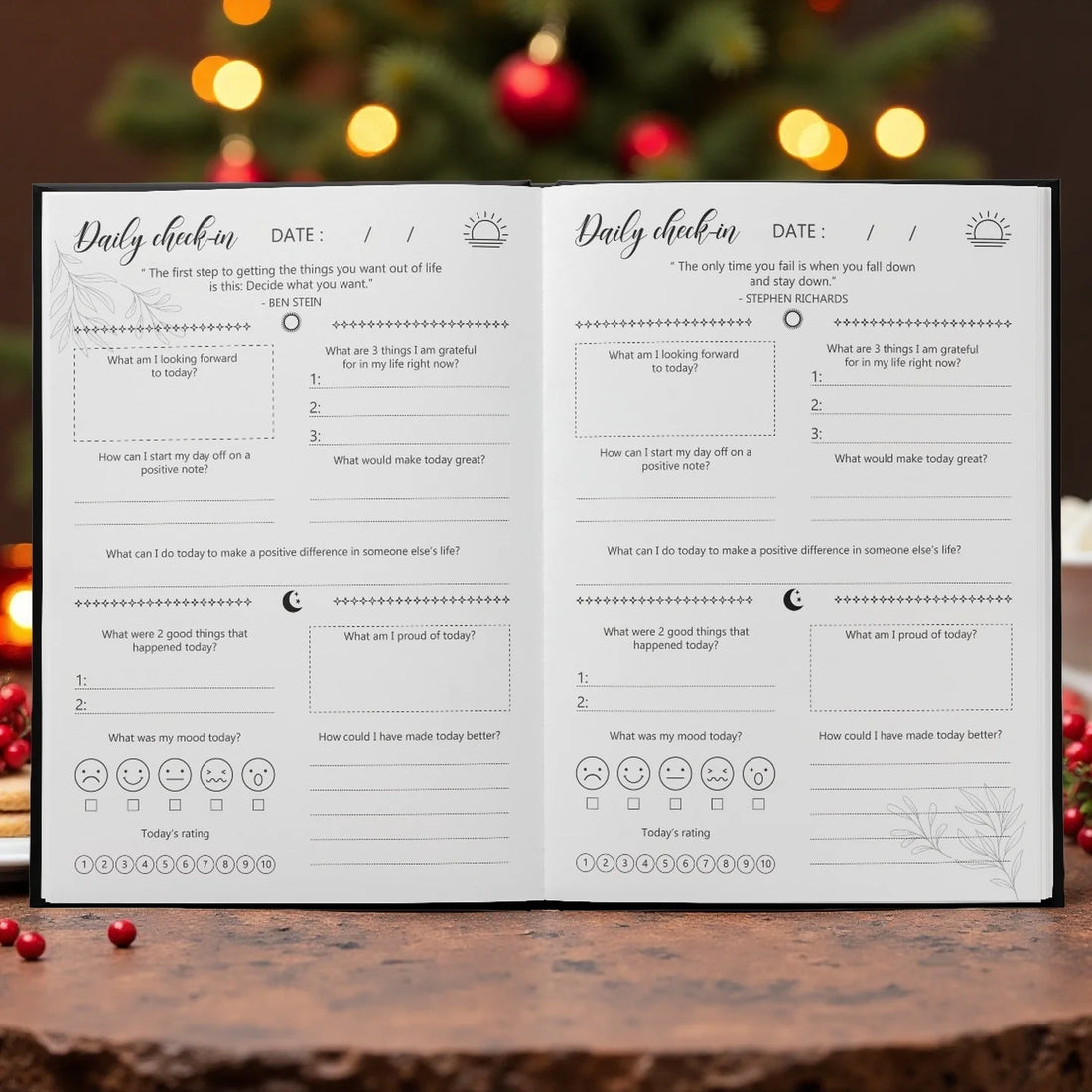 Mindfulness Journal for Mental Wellness, Positive Habits, Gratitude Prompts - Maxwell shop