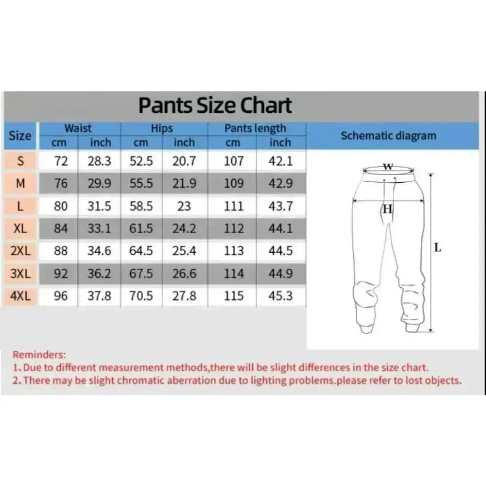 One Piece Luffy Ace Mens Sweatpants Gym Sports Pants Anime Print Loose - Maxwell shop