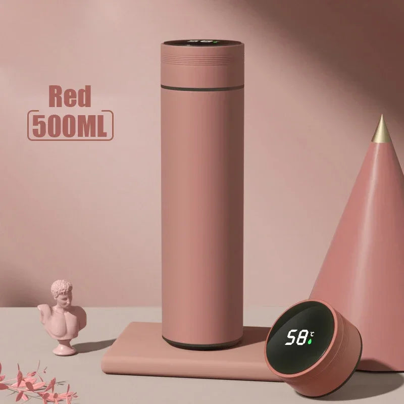 500ML Temperature Display Thermos Cup Stainless Steel Divided Thermos Bottle - Maxwell shop