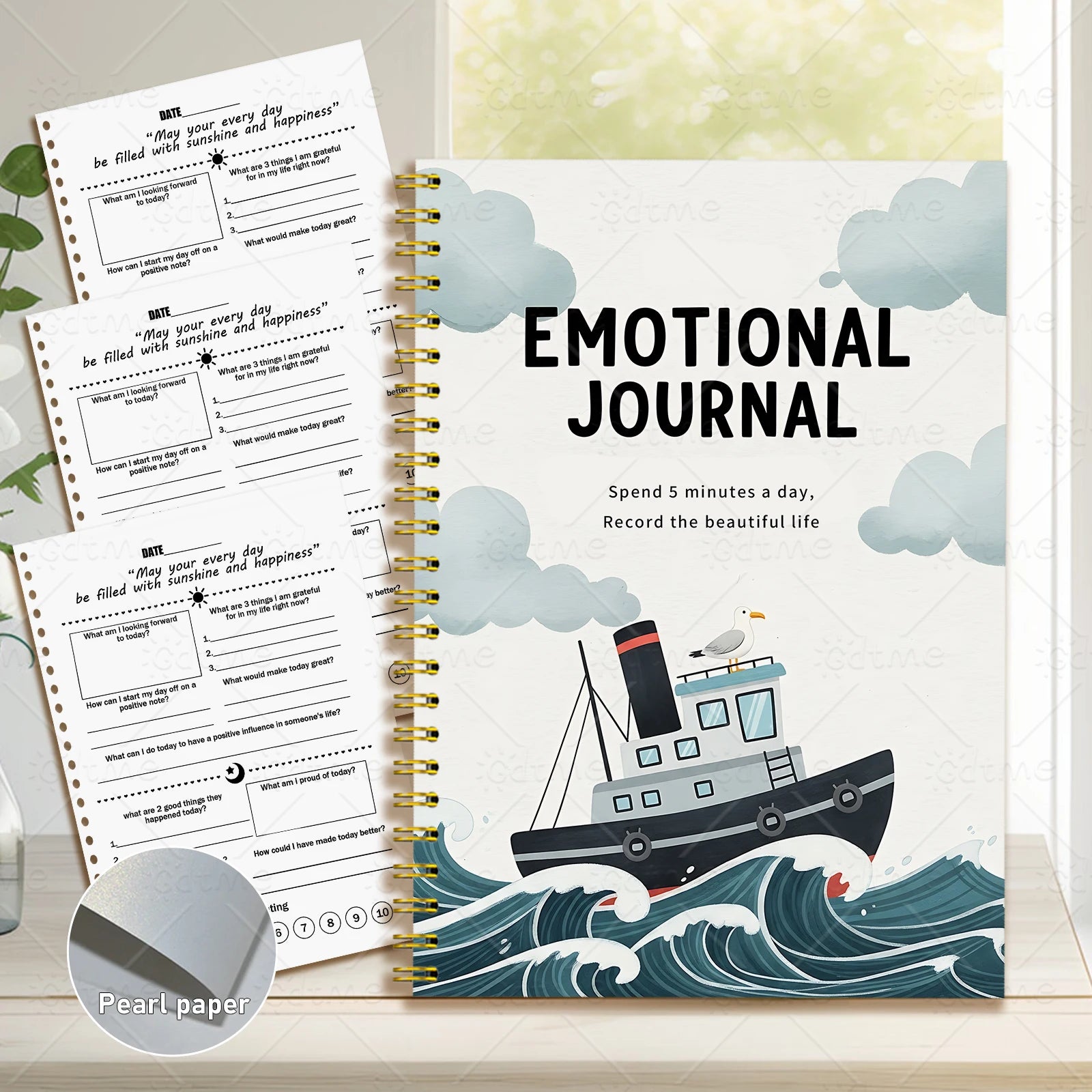 EMOTIONAL JOURNAL, Adult Mental Health Planner,Therapy Worksheet,Anxiety Management,Self Care - Maxwell shop