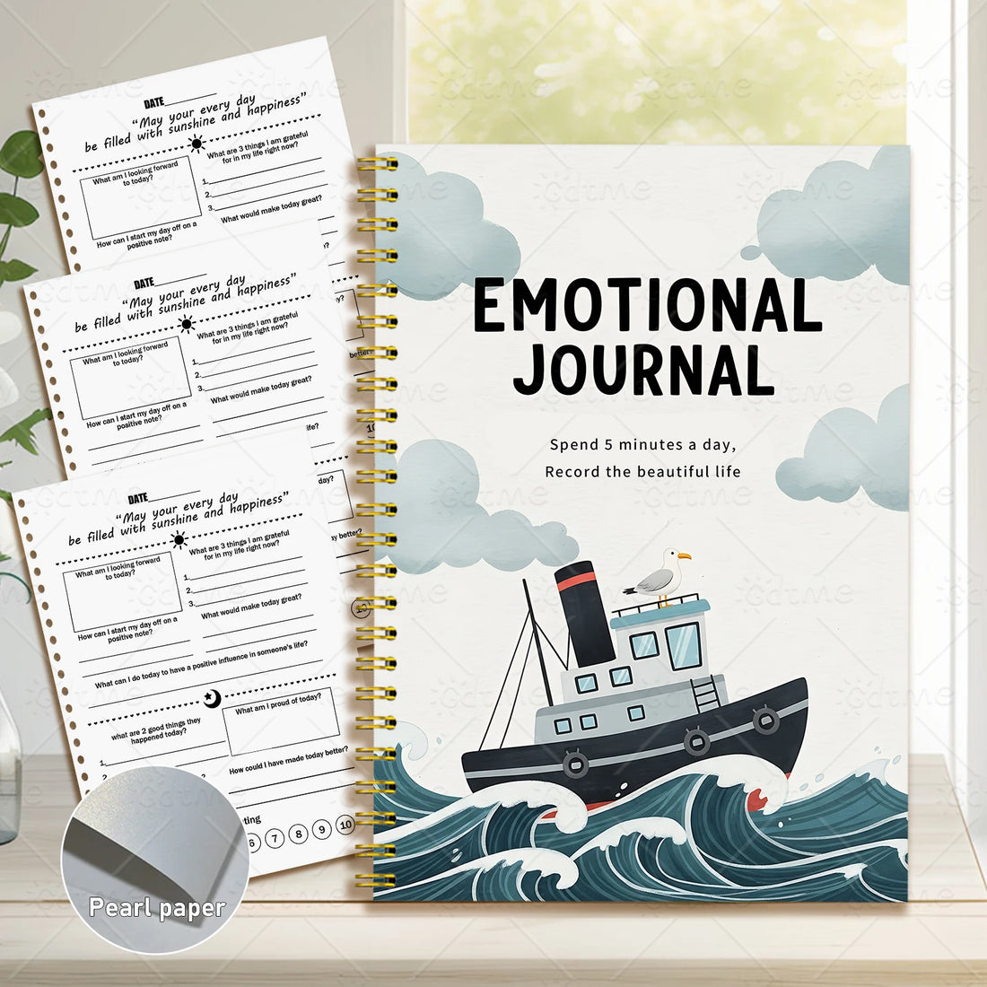 EMOTIONAL JOURNAL, Adult Mental Health Planner,Therapy Worksheet,Anxiety Management,Self Care - Maxwell shop