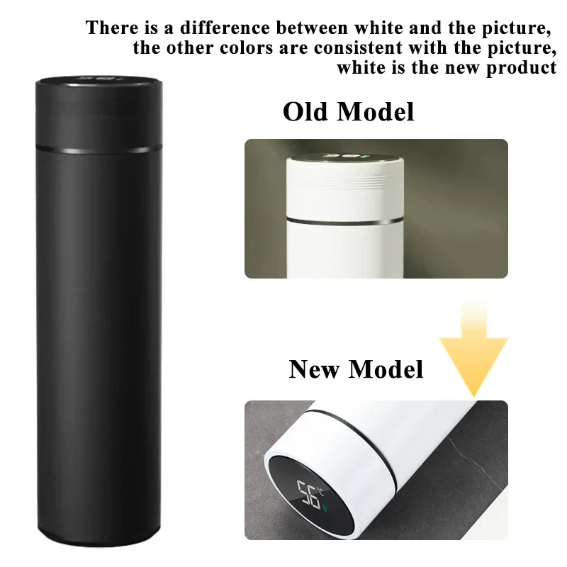 500ML Temperature Display Thermos Cup Stainless Steel Divided Thermos Bottle - Maxwell shop