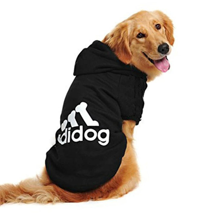 Adidog Pet Dog Clothes for Small Medium Big Large Dogs Cotton Hooded Sweatshirt - Maxwell shop