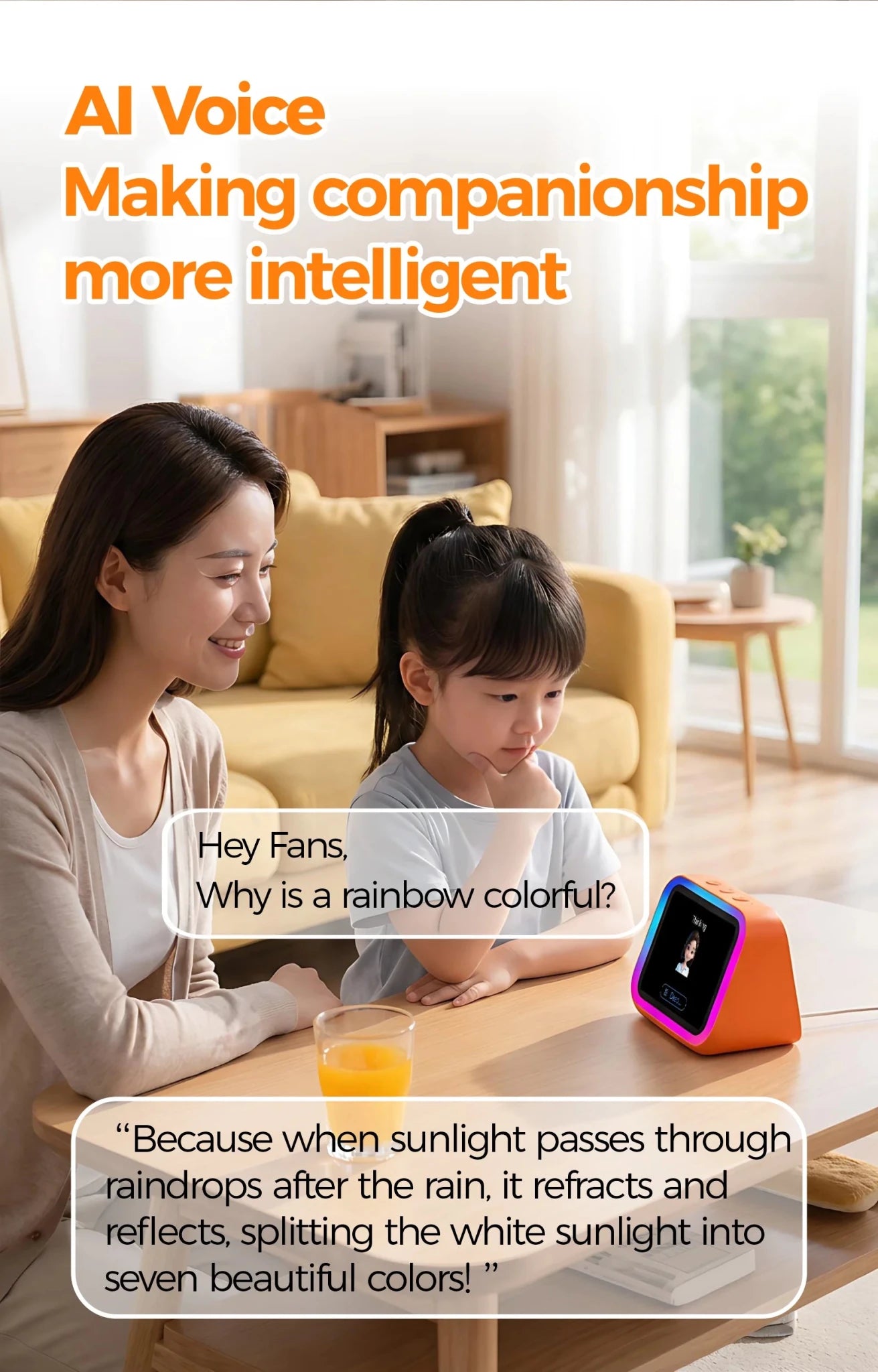 AI Bluetooth Speaker 5.4 AI voice assistant HD Touch Screen Display Electronic - Maxwell shop