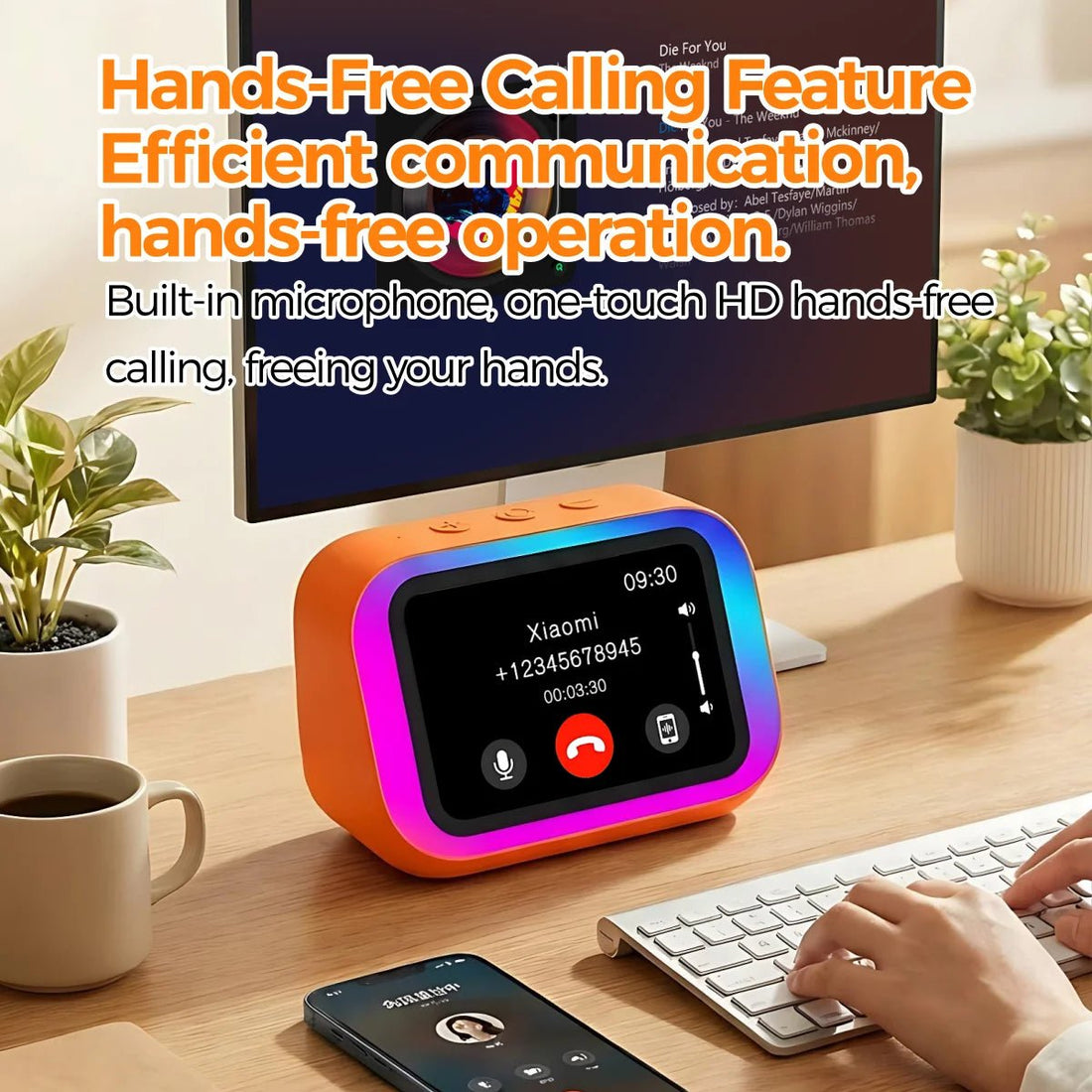 AI Bluetooth Speaker 5.4 AI voice assistant HD Touch Screen Display Electronic - Maxwell shop