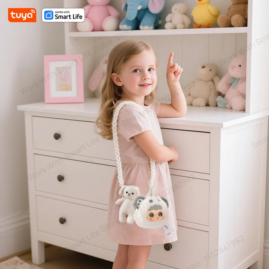 AI Plush Robot w/LED Eyes & Voice Control,Interactive Smart Toy Companion for Kids - Maxwell shop