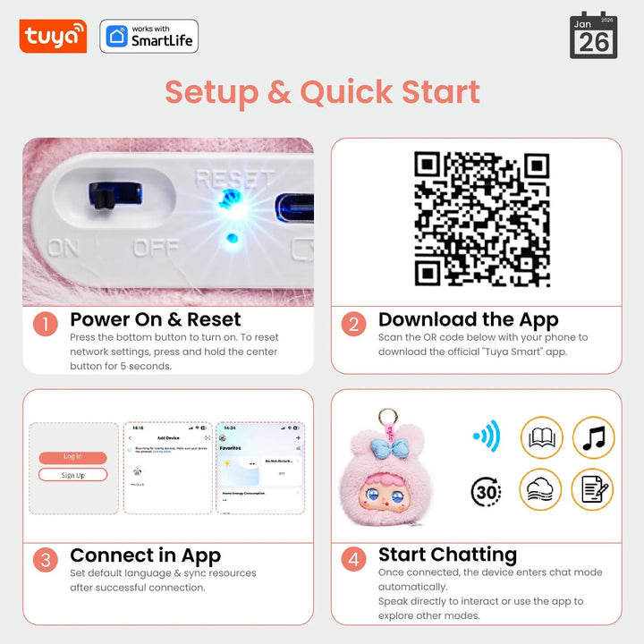 AI Plush Robot w/LED Eyes & Voice Control,Interactive Smart Toy Companion for Kids - Maxwell shop