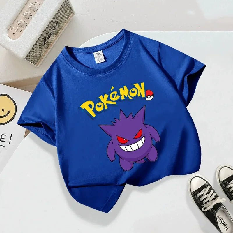 Anime Clothing Summer Short Sleeve T-shirt PPokemons Cotton Clothes Casual Tees - Maxwell shop