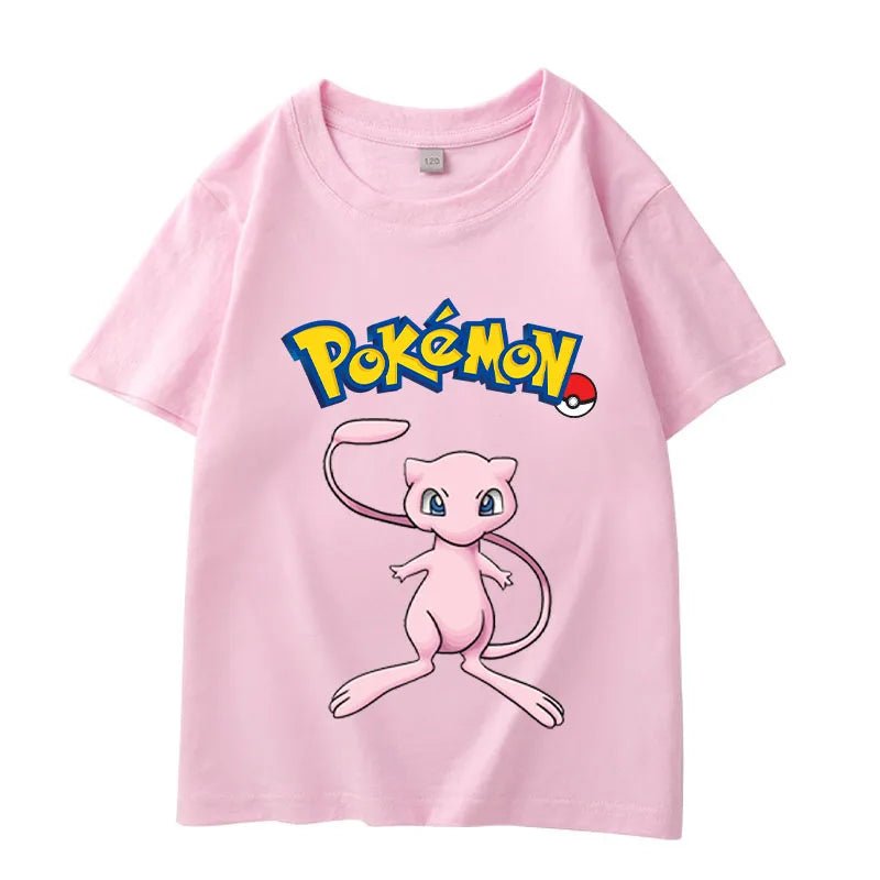 Anime Clothing Summer Short Sleeve T-shirt PPokemons Cotton Clothes Casual Tees - Maxwell shop