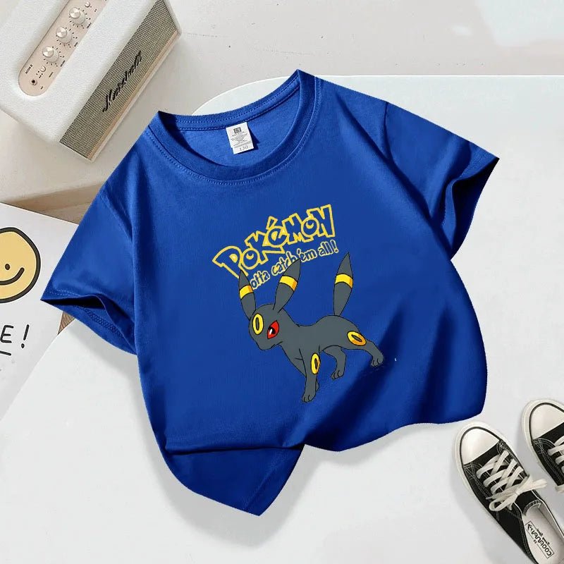 Anime Clothing Summer Short Sleeve T-shirt PPokemons Cotton Clothes Casual Tees - Maxwell shop