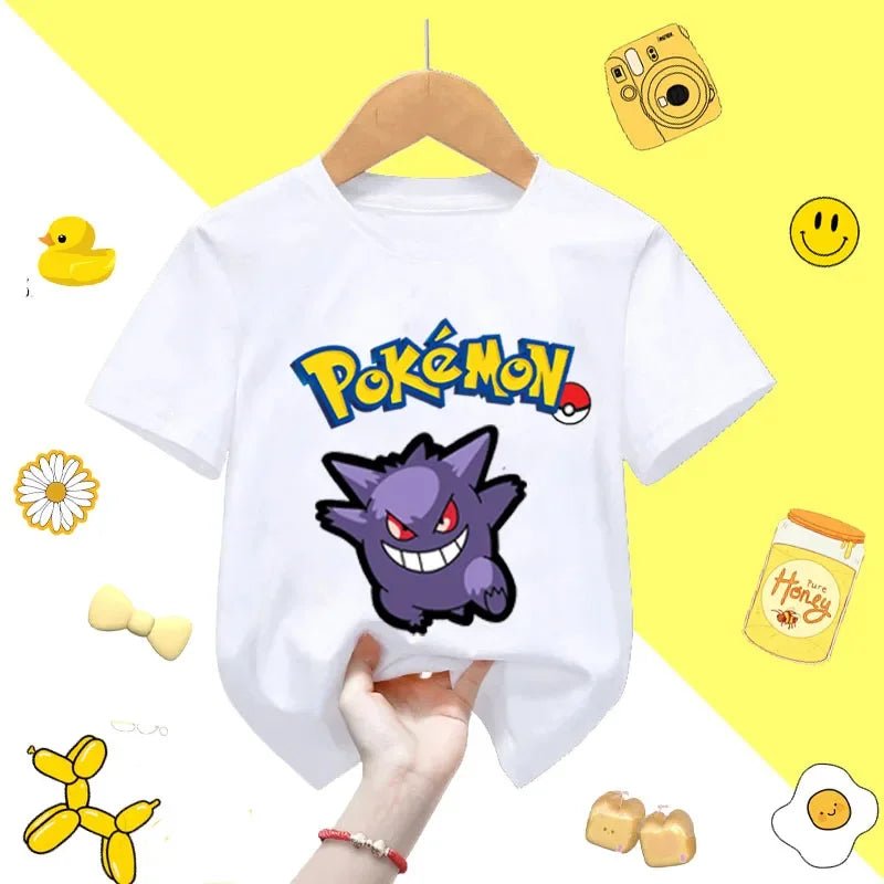 Anime Clothing Summer Short Sleeve T-shirt PPokemons Cotton Clothes Casual Tees - Maxwell shop