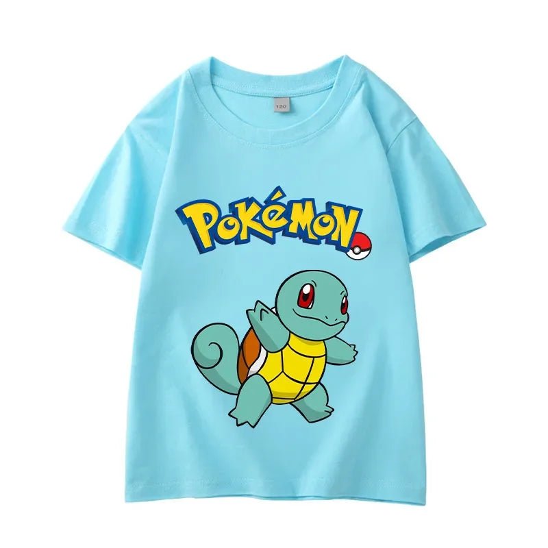 Anime Clothing Summer Short Sleeve T-shirt PPokemons Cotton Clothes Casual Tees - Maxwell shop