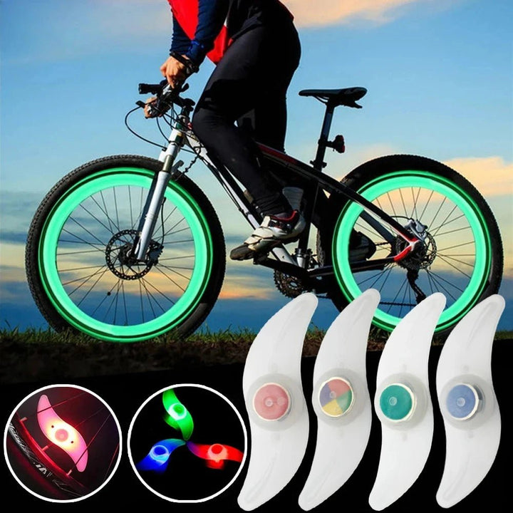 Bike Wheel Spoke Light Tire Lights 3 Modes LED Waterproof Bike Safety Warning - Maxwell shop