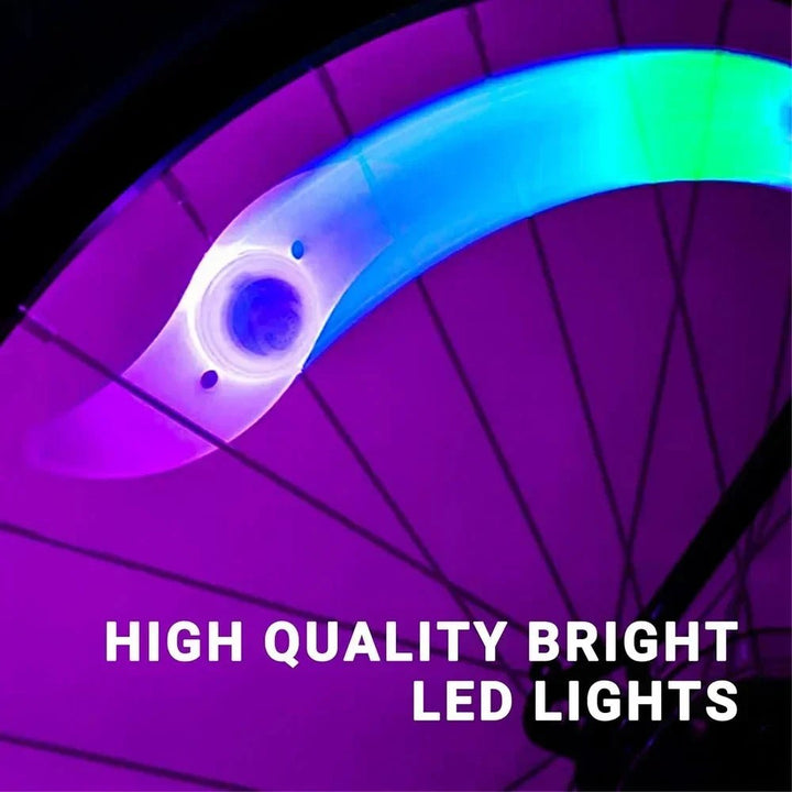 Bike Wheel Spoke Light Tire Lights 3 Modes LED Waterproof Bike Safety Warning - Maxwell shop