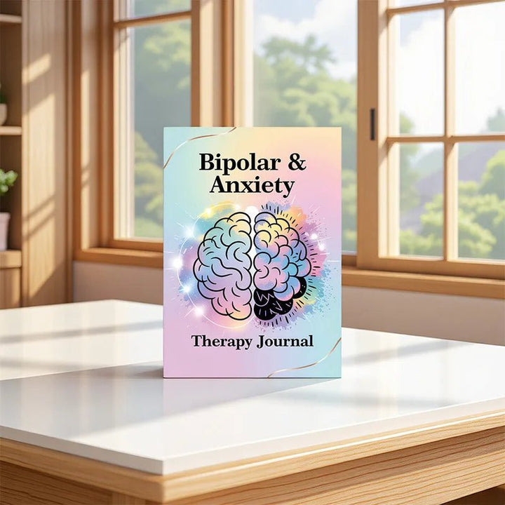 Bipolar &Anxiety, Bipolar Disorder, BD Psychological Therapy, Journal Planners Notebook - Maxwell shop