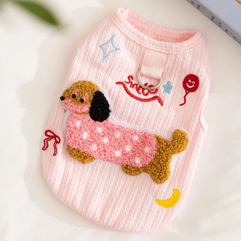 Breathable Small Dog Vest Clothes Soft Winter Warm Cute Cat Clothes - Maxwell shop