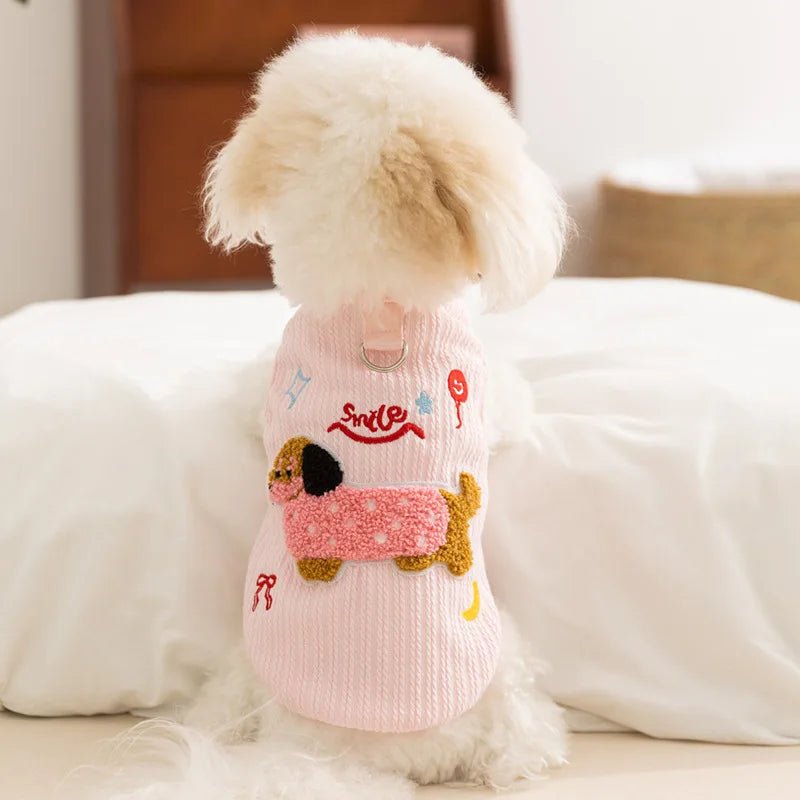 Breathable Small Dog Vest Clothes Soft Winter Warm Cute Cat Clothes - Maxwell shop