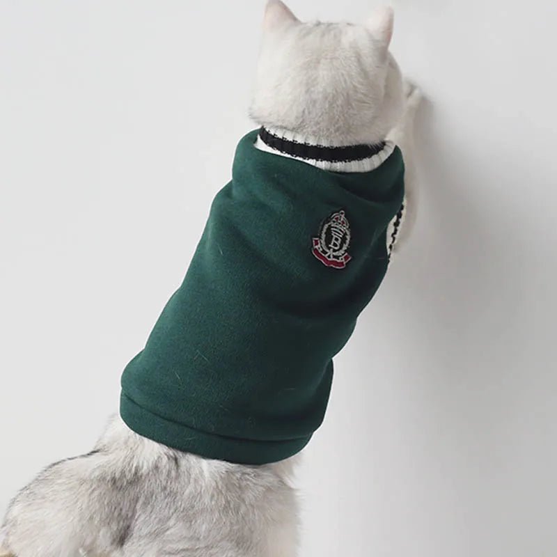 Cat Dog Sweater Pullover Winter Pet Clothes for Small Dogs Cat Vest Puppy Jacket - Maxwell shop