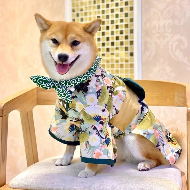 Clothes for Cat Dog Japanese Style Pet Clothing Kimono for Small Medium Dogs - Maxwell shop