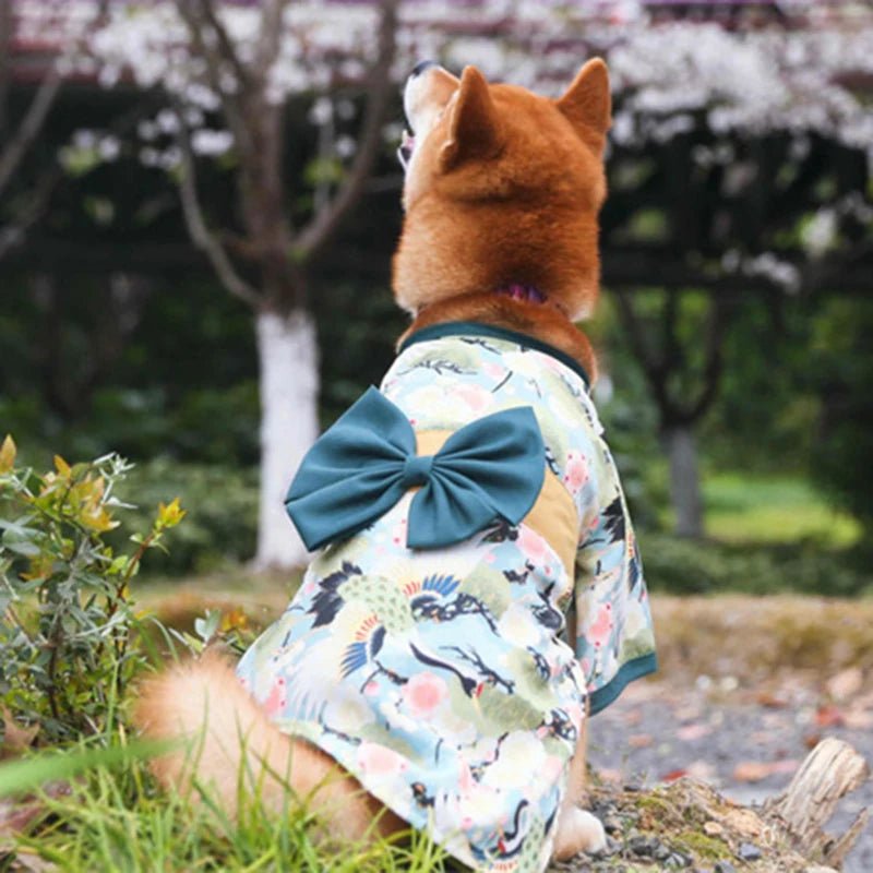 Clothes for Cat Dog Japanese Style Pet Clothing Kimono for Small Medium Dogs - Maxwell shop