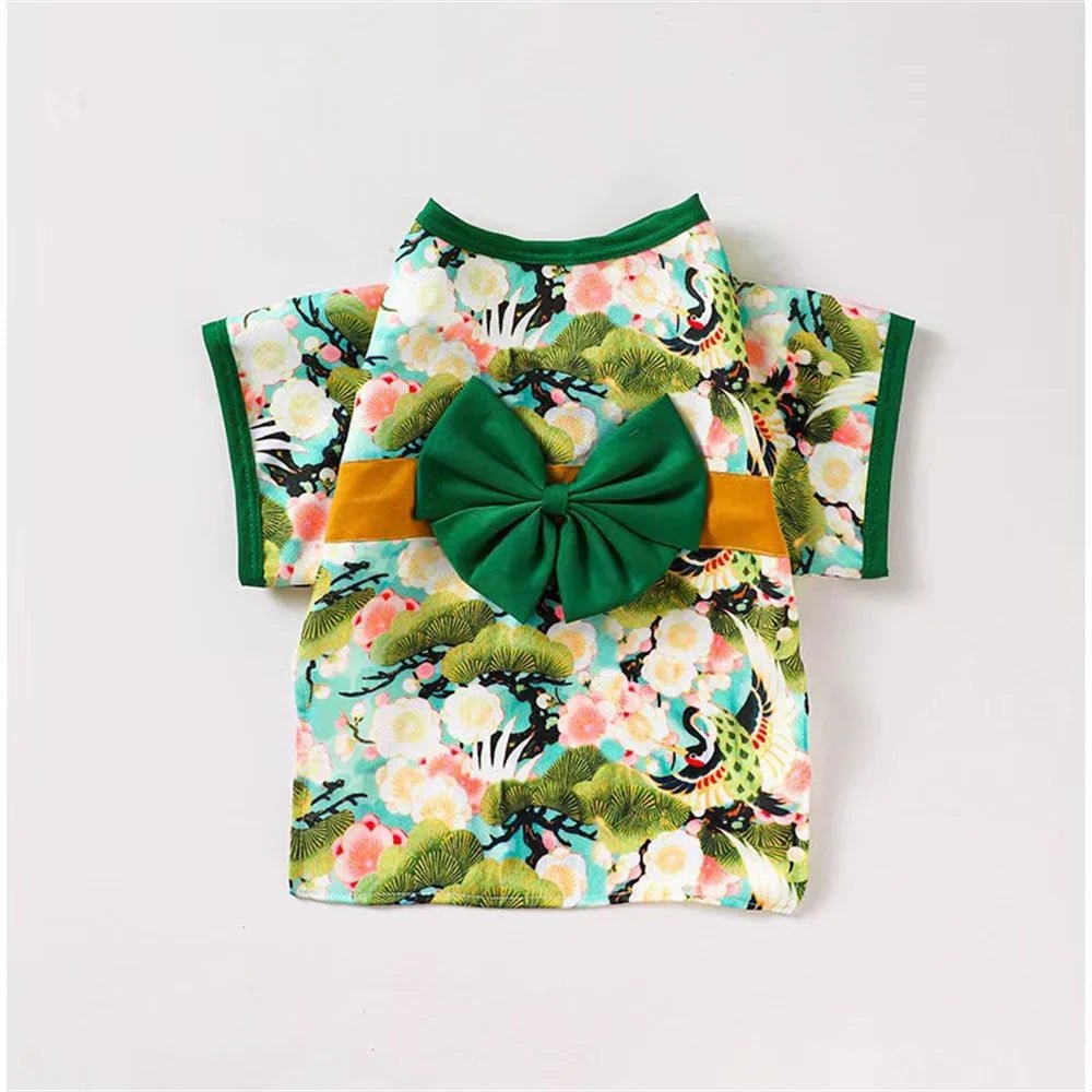 Clothes for Cat Dog Japanese Style Pet Clothing Kimono for Small Medium Dogs - Maxwell shop
