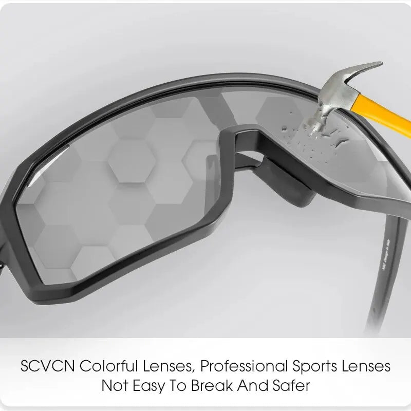 Cycling Glasses Photochromic Sunglasses Men Women Mountain Bike Road Eyewear New Bicycle Riding Out - Maxwell shop