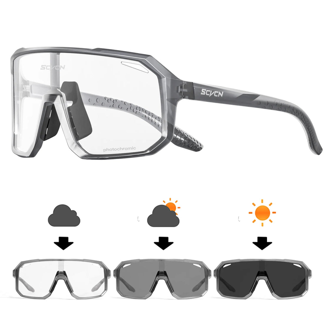 Cycling Glasses Photochromic Sunglasses Men Women Mountain Bike Road Eyewear New Bicycle Riding Out - Maxwell shop