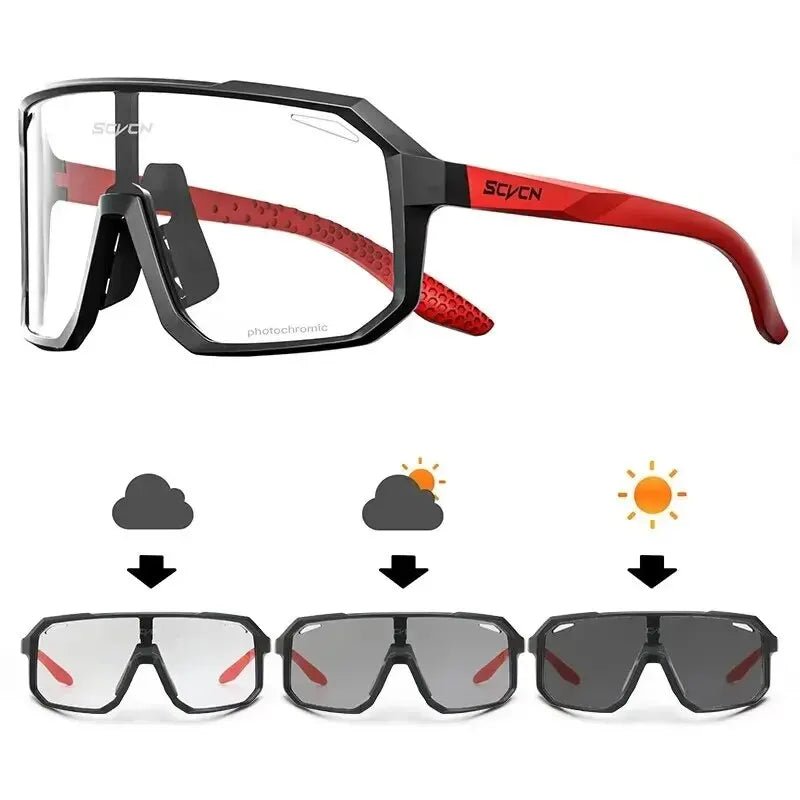 Cycling Glasses Photochromic Sunglasses Men Women Mountain Bike Road Eyewear New Bicycle Riding Out - Maxwell shop
