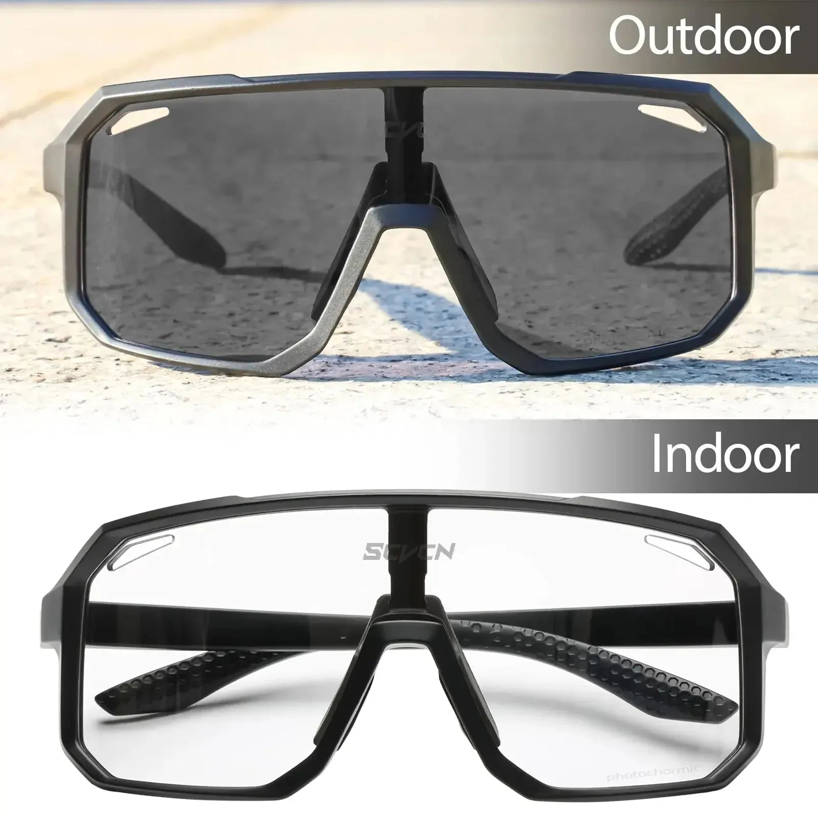 Cycling Glasses Photochromic Sunglasses Men Women Mountain Bike Road Eyewear New Bicycle Riding Out - Maxwell shop