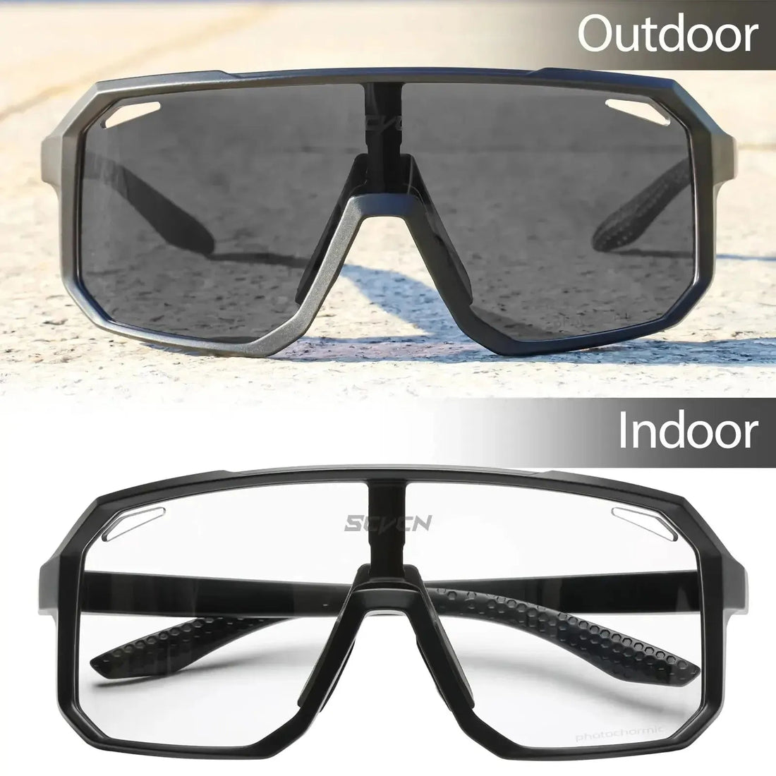 Cycling Glasses Photochromic Sunglasses Men Women Mountain Bike Road Eyewear New Bicycle Riding Out - Maxwell shop