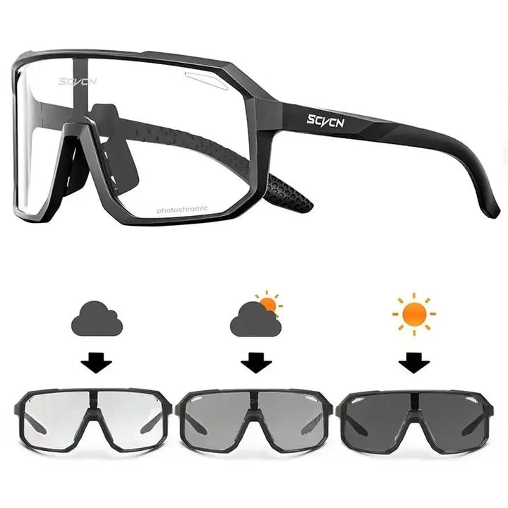 Cycling Glasses Photochromic Sunglasses Men Women Mountain Bike Road Eyewear New Bicycle Riding Out - Maxwell shop