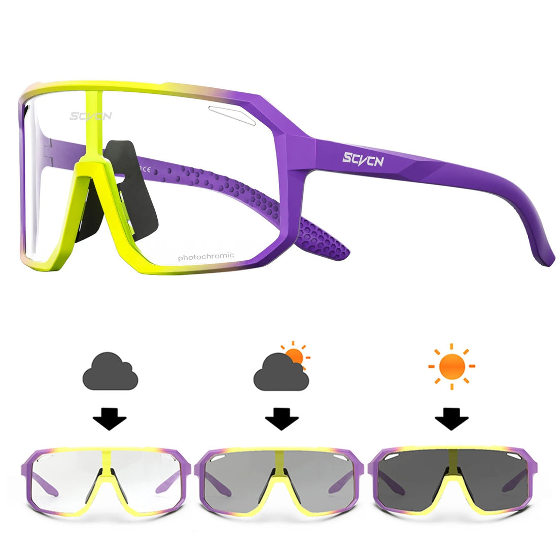 Cycling Glasses Photochromic Sunglasses Men Women Mountain Bike Road Eyewear New Bicycle Riding Out - Maxwell shop
