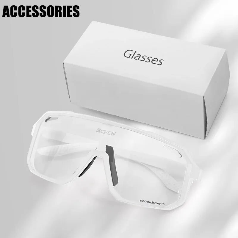 Cycling Glasses Photochromic Sunglasses Men Women Mountain Bike Road Eyewear New Bicycle Riding Out - Maxwell shop