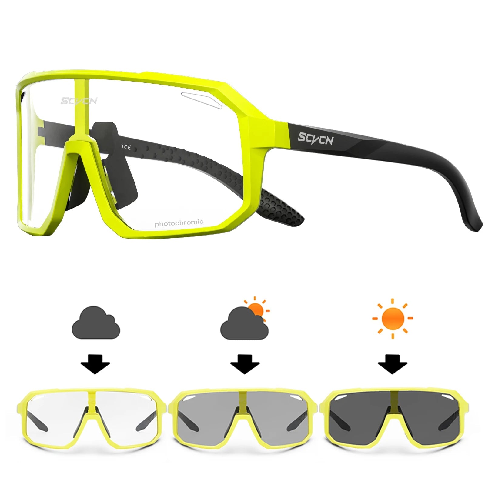 Cycling Glasses Photochromic Sunglasses Men Women Mountain Bike Road Eyewear New Bicycle Riding Out - Maxwell shop