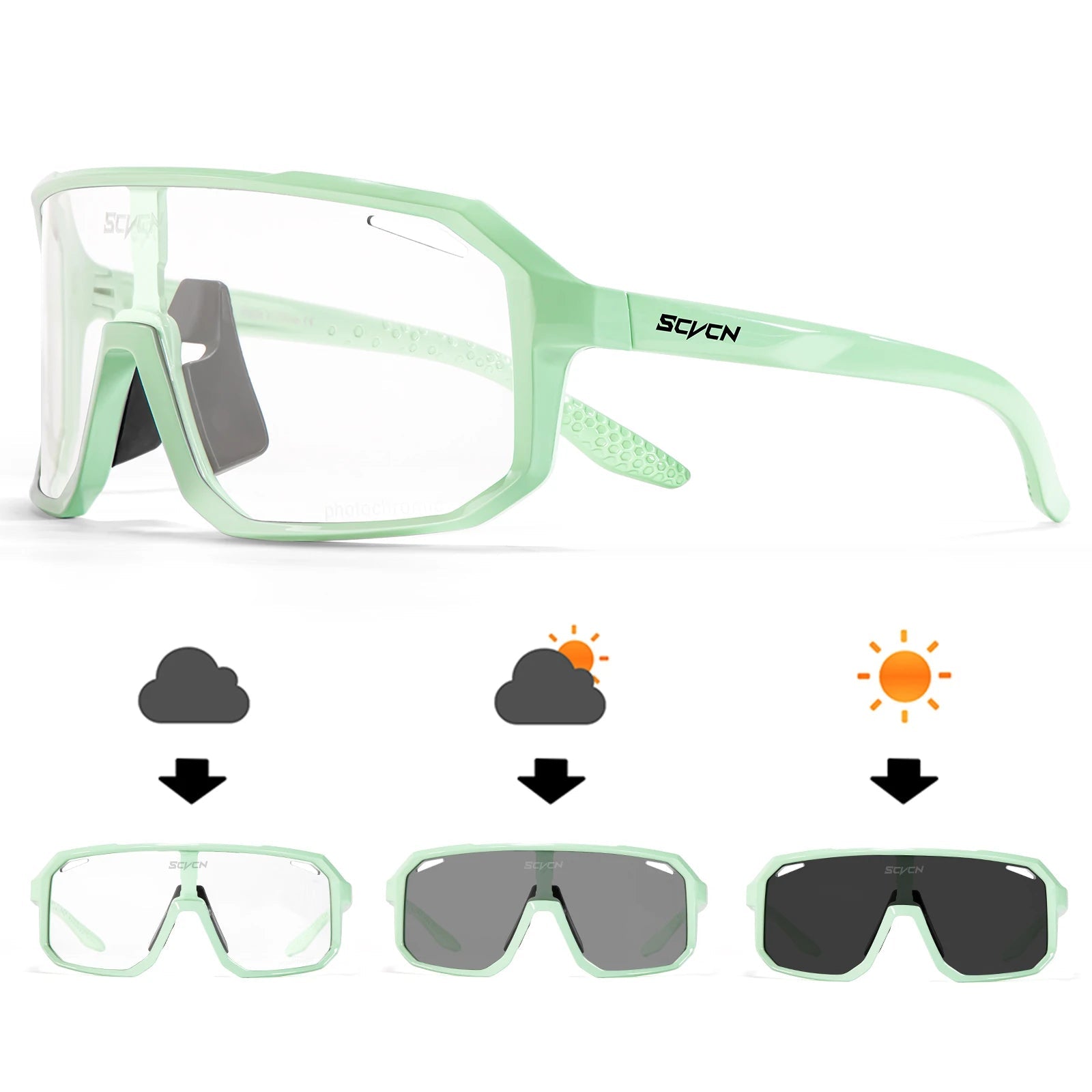 Cycling Glasses Photochromic Sunglasses Men Women Mountain Bike Road Eyewear New Bicycle Riding Out - Maxwell shop