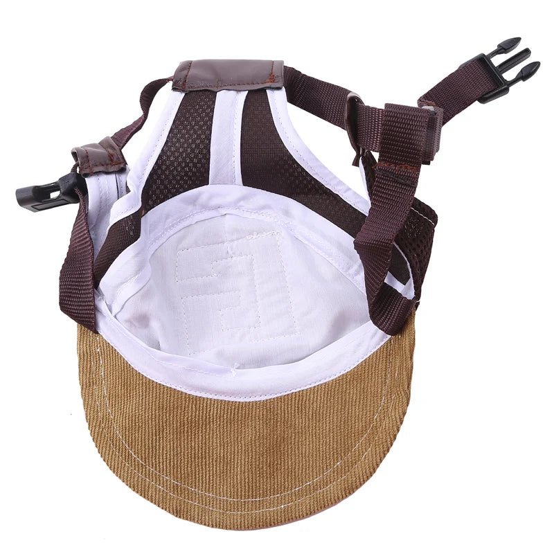 Dog Hat Dog Sunscreen Hat Baseball Cap Outdoor Sports Hat with Ear Holes - Maxwell shop