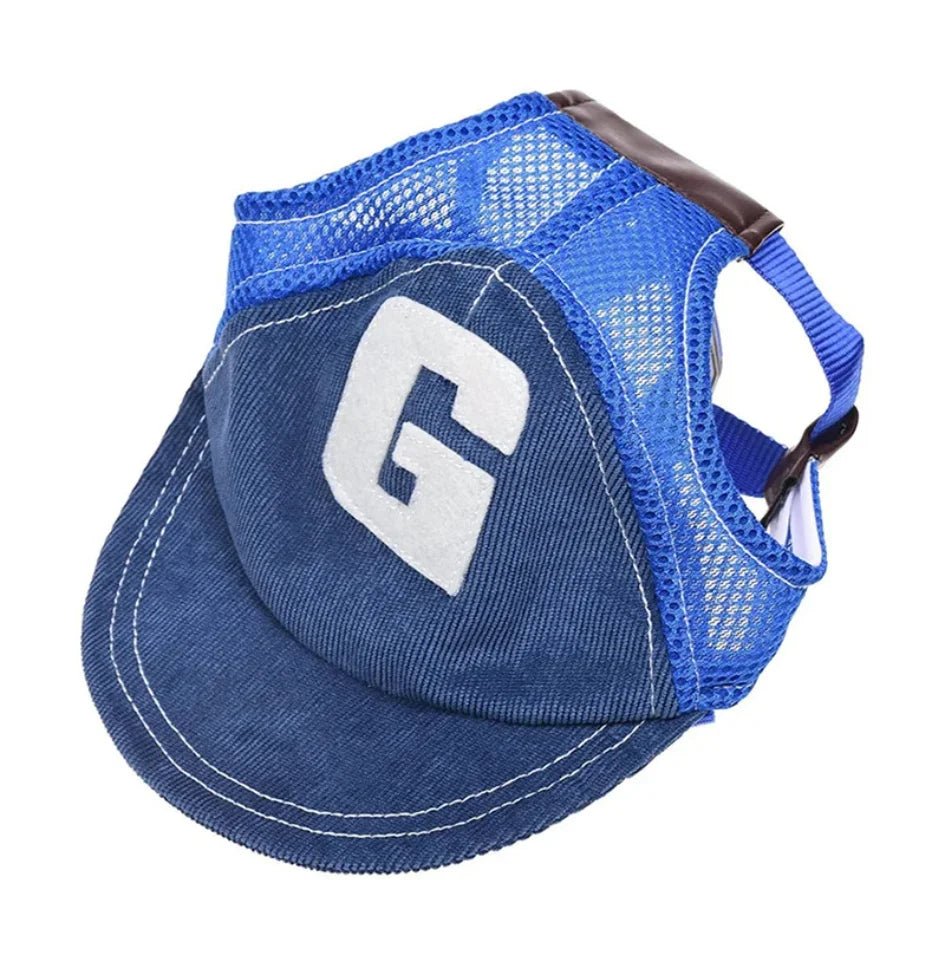Dog Hat Dog Sunscreen Hat Baseball Cap Outdoor Sports Hat with Ear Holes - Maxwell shop