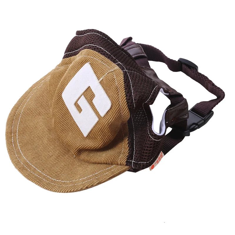 Dog Hat Dog Sunscreen Hat Baseball Cap Outdoor Sports Hat with Ear Holes - Maxwell shop