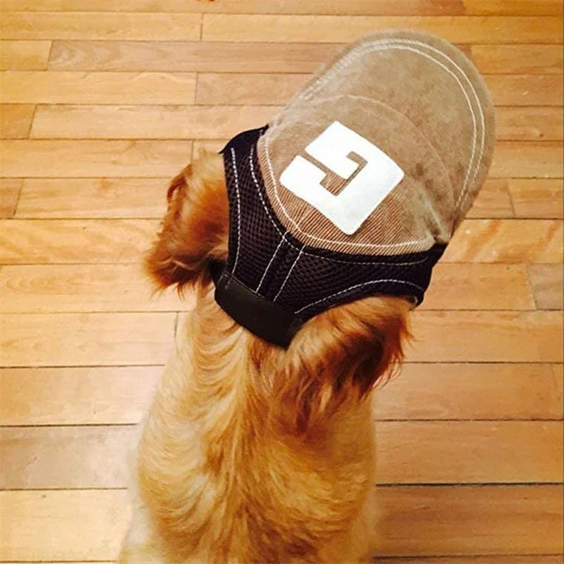 Dog Hat Dog Sunscreen Hat Baseball Cap Outdoor Sports Hat with Ear Holes - Maxwell shop