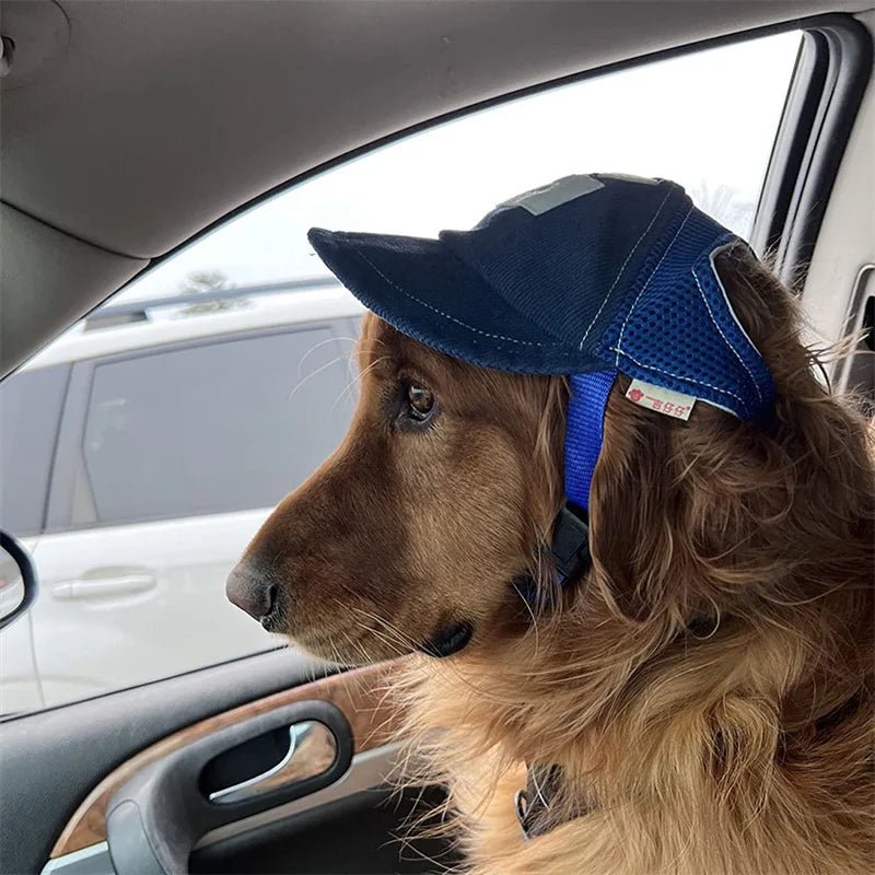 Dog Hat Dog Sunscreen Hat Baseball Cap Outdoor Sports Hat with Ear Holes - Maxwell shop