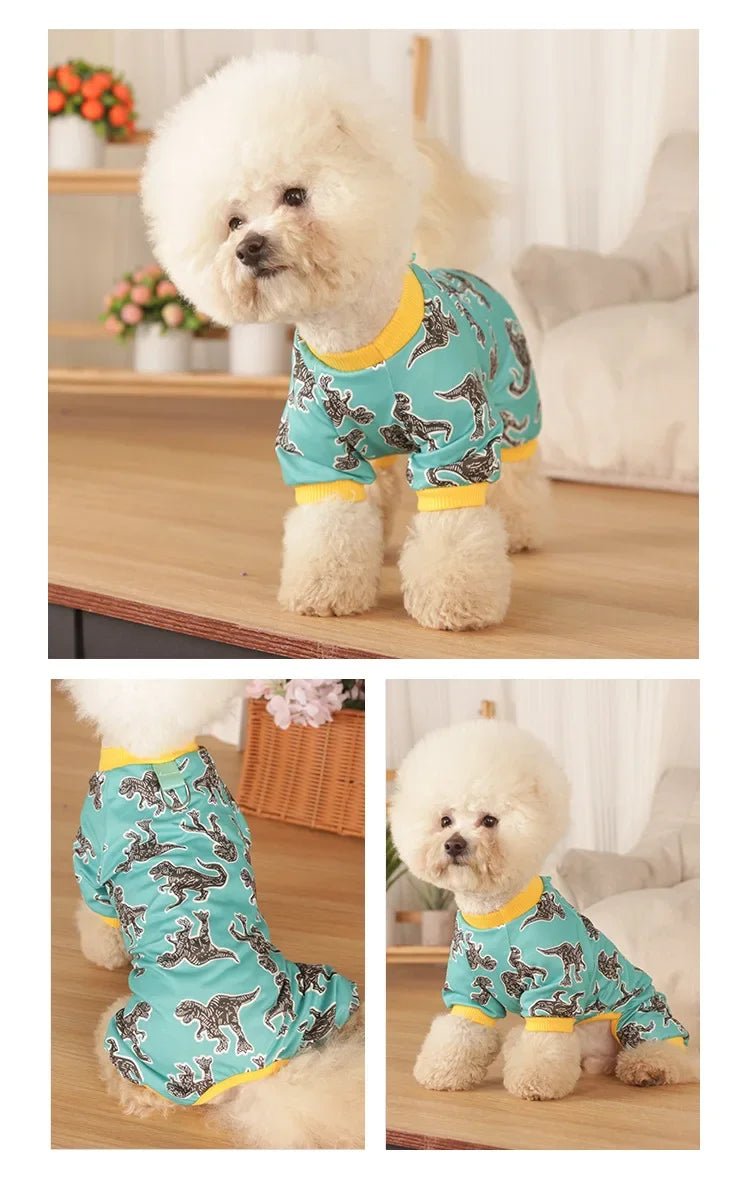 Dog Pajamas for Small Dogs Girl Boy Puppy Pjs Summer Pet Onesies - Maxwell shop