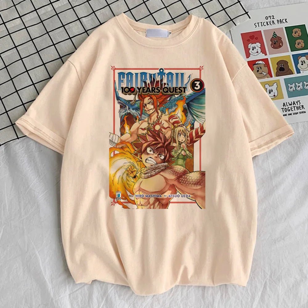 Fairy Tail t shirt teen kawaii korean clothes harajuku 2000s Colorful t shirt - Maxwell shop