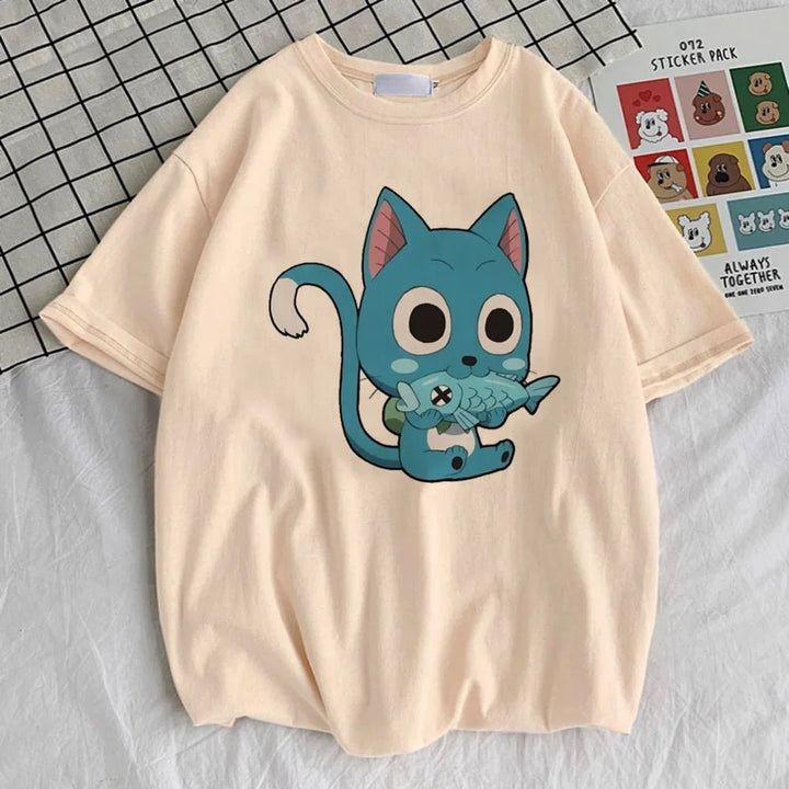 Fairy Tail t shirt teen kawaii korean clothes harajuku 2000s Colorful t shirt - Maxwell shop