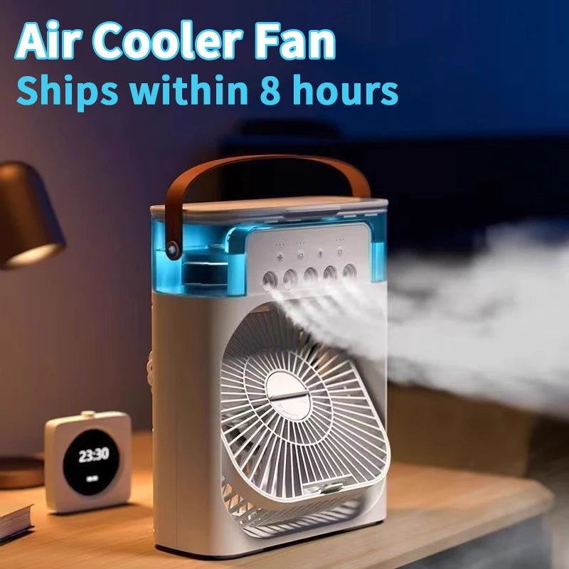 Fan AIr Conditioner Household Mini Air Cooler LED Night Light Portable - Maxwell shop