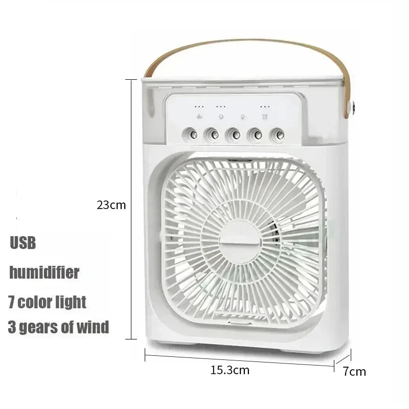 Fan AIr Conditioner Household Mini Air Cooler LED Night Light Portable - Maxwell shop