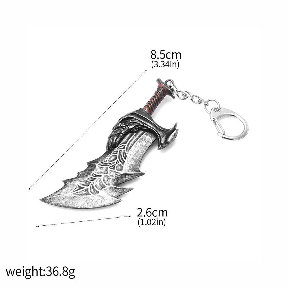 Game God Of War Series Kratos Sword Weapon Keychain Pendant Keyring Jewelry - Maxwell shop